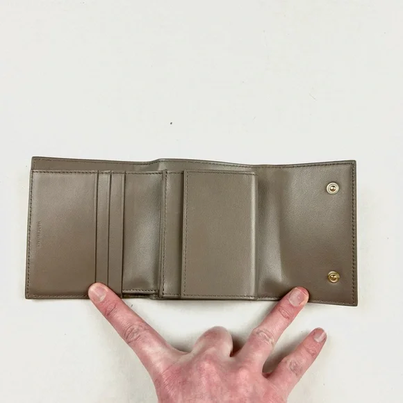 Celine Small Pebble Colored Trifold Wallet with Grained Calfskin - Picture 3 of 7